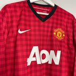 Shop 2012/13 MANCHESTER UNITED CHICHARITO #14 L/S HOME SHIRT (XL) NIKE, classic football shirts, vintage football shirts & retro soccer jerseys at Cult Kits