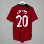 Shop 2012/13 MANCHESTER UNITED V.PERSIE #20 *BNWT* HOME SHIRT (M) NIKE, classic football shirts, vintage football shirts & retro soccer jerseys at Cult Kits