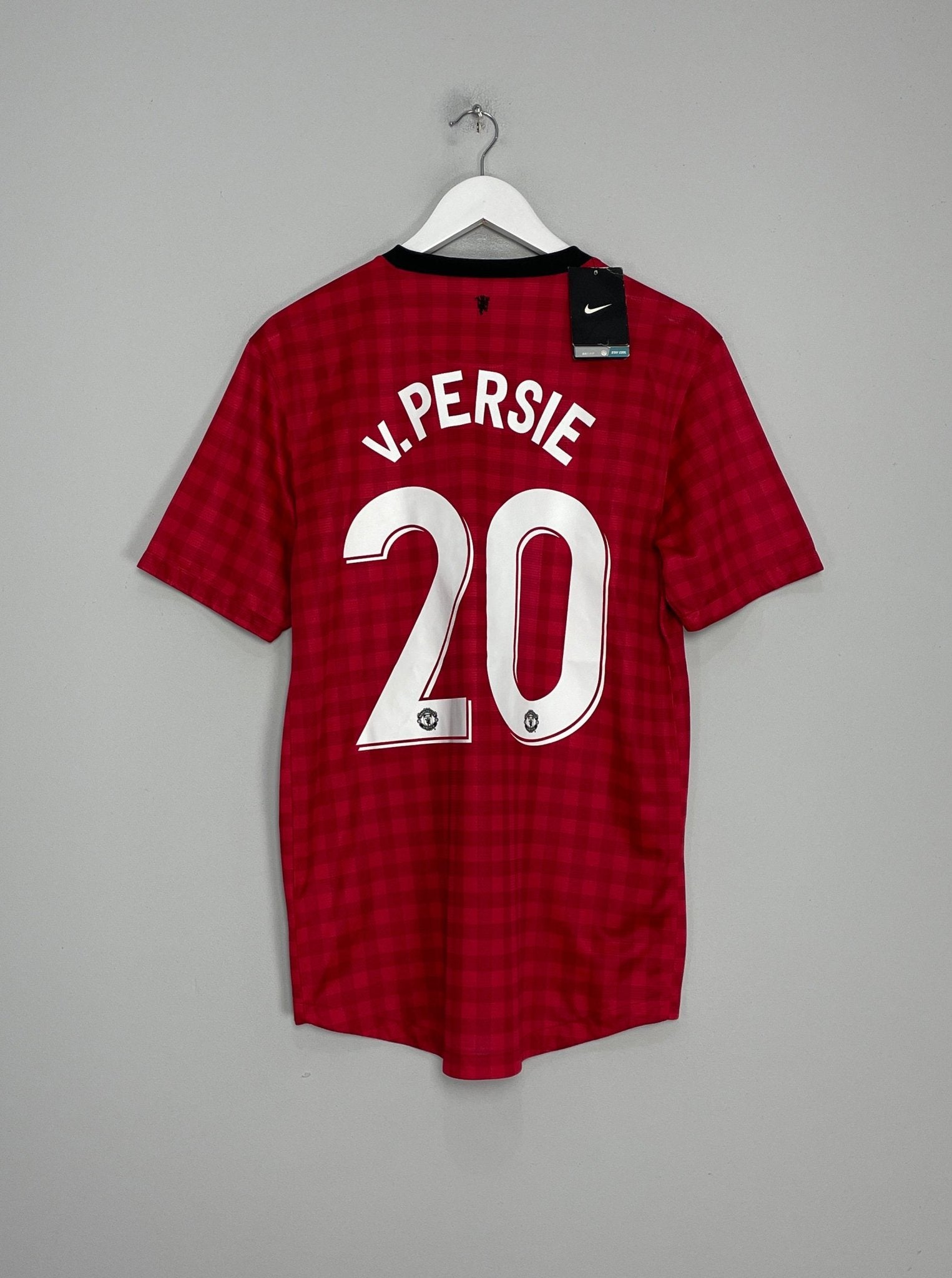 Shop 2012/13 MANCHESTER UNITED V.PERSIE #20 *BNWT* HOME SHIRT (M) NIKE, classic football shirts, vintage football shirts & retro soccer jerseys at Cult Kits