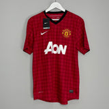 Shop 2012/13 MANCHESTER UNITED V.PERSIE #20 *BNWT* HOME SHIRT (M) NIKE, classic football shirts, vintage football shirts & retro soccer jerseys at Cult Kits