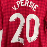 Shop 2012/13 MANCHESTER UNITED V.PERSIE #20 *BNWT* HOME SHIRT (M) NIKE, classic football shirts, vintage football shirts & retro soccer jerseys at Cult Kits
