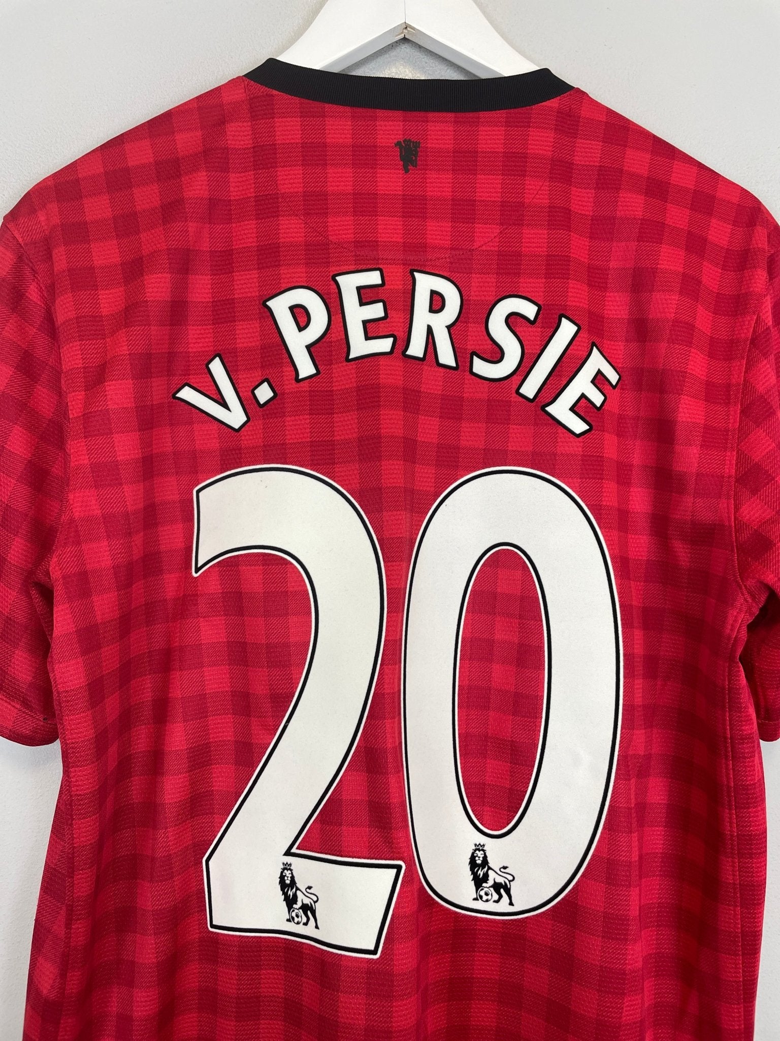 Shop 2012/13 MANCHESTER UNITED V.PERSIE #20 HOME SHIRT (M) NIKE, classic football shirts, vintage football shirts & retro soccer jerseys at Cult Kits