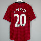 Shop 2012/13 MANCHESTER UNITED V.PERSIE #20 HOME SHIRT (M) NIKE, classic football shirts, vintage football shirts & retro soccer jerseys at Cult Kits