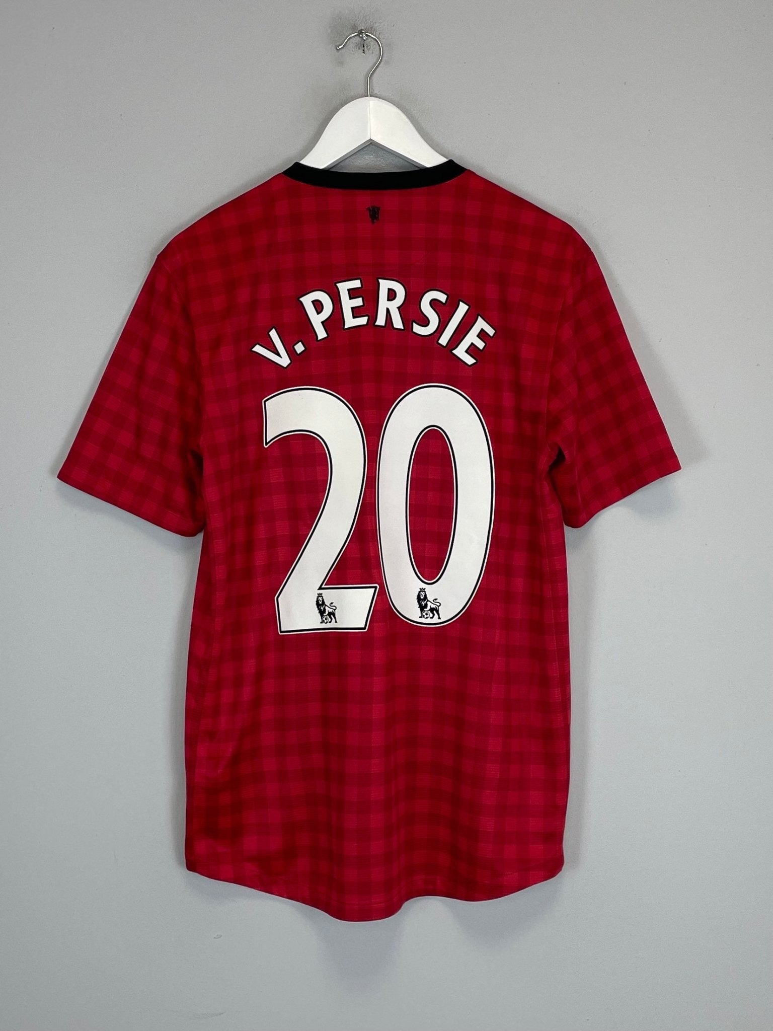 Shop 2012/13 MANCHESTER UNITED V.PERSIE #20 HOME SHIRT (M) NIKE, classic football shirts, vintage football shirts & retro soccer jerseys at Cult Kits
