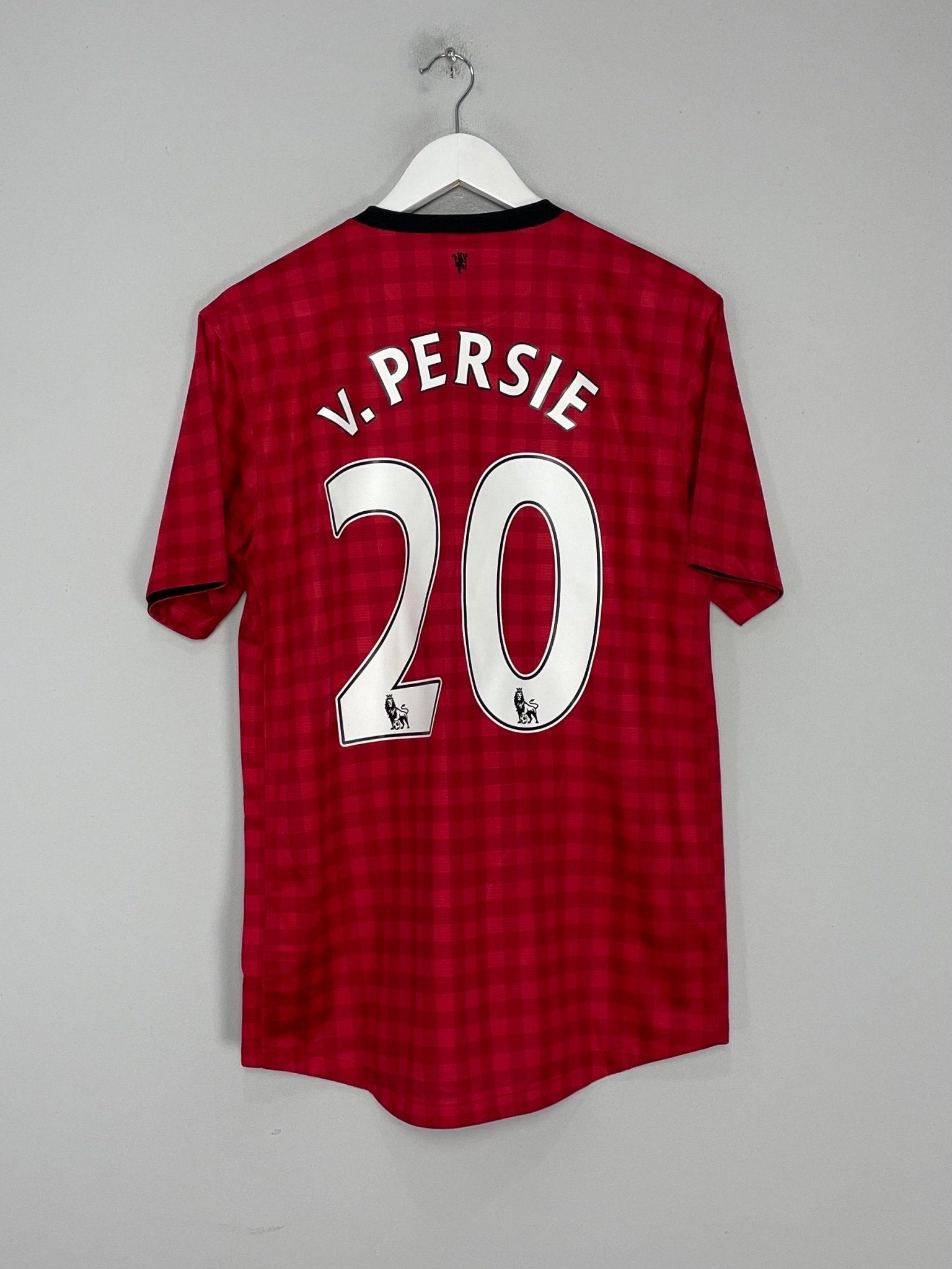 Shop 2012/13 MANCHESTER UNITED V.PERSIE #20 HOME SHIRT (M) NIKE, classic football shirts, vintage football shirts & retro soccer jerseys at Cult Kits