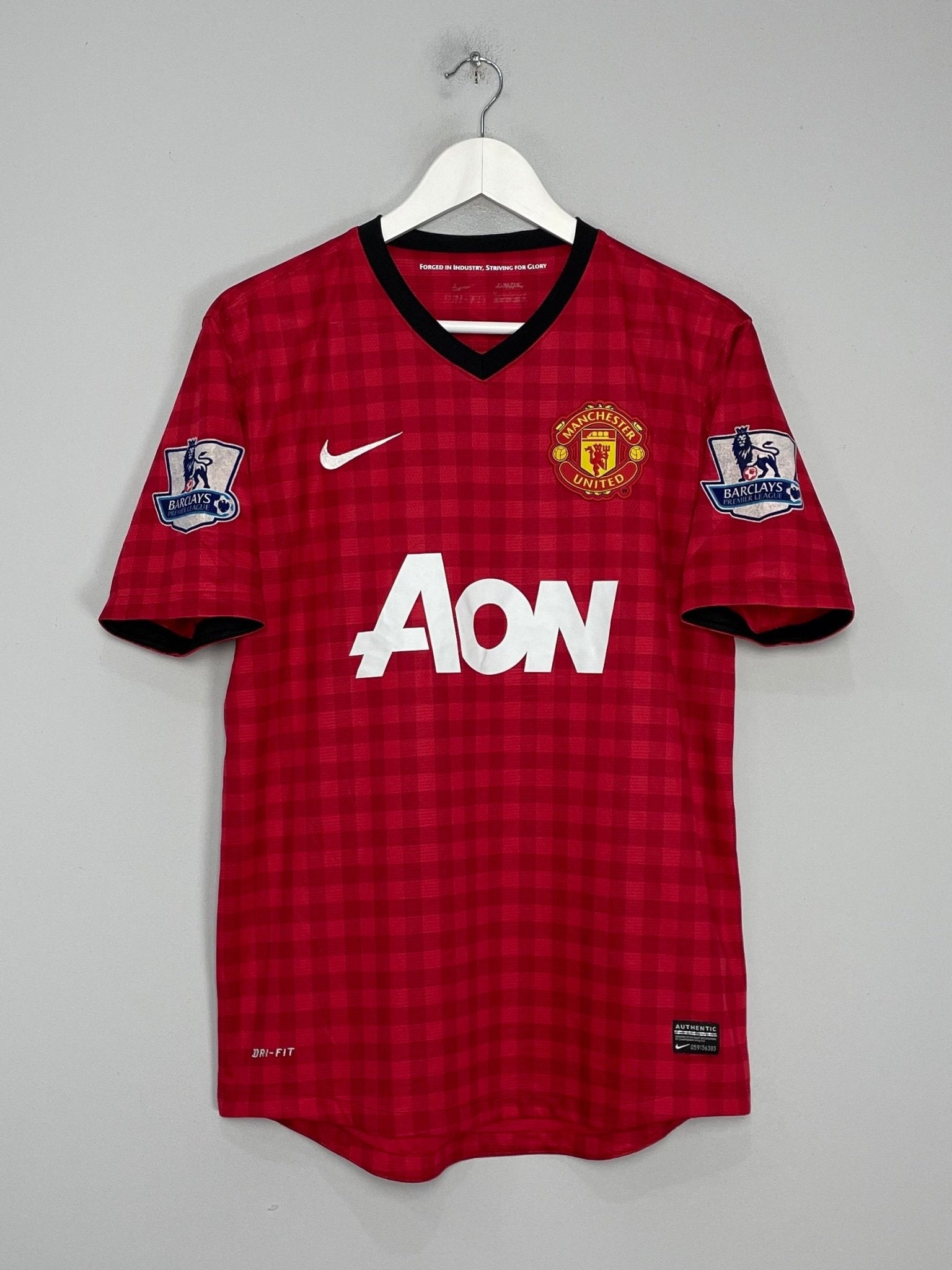 Shop 2012/13 MANCHESTER UNITED V.PERSIE #20 HOME SHIRT (M) NIKE, classic football shirts, vintage football shirts & retro soccer jerseys at Cult Kits