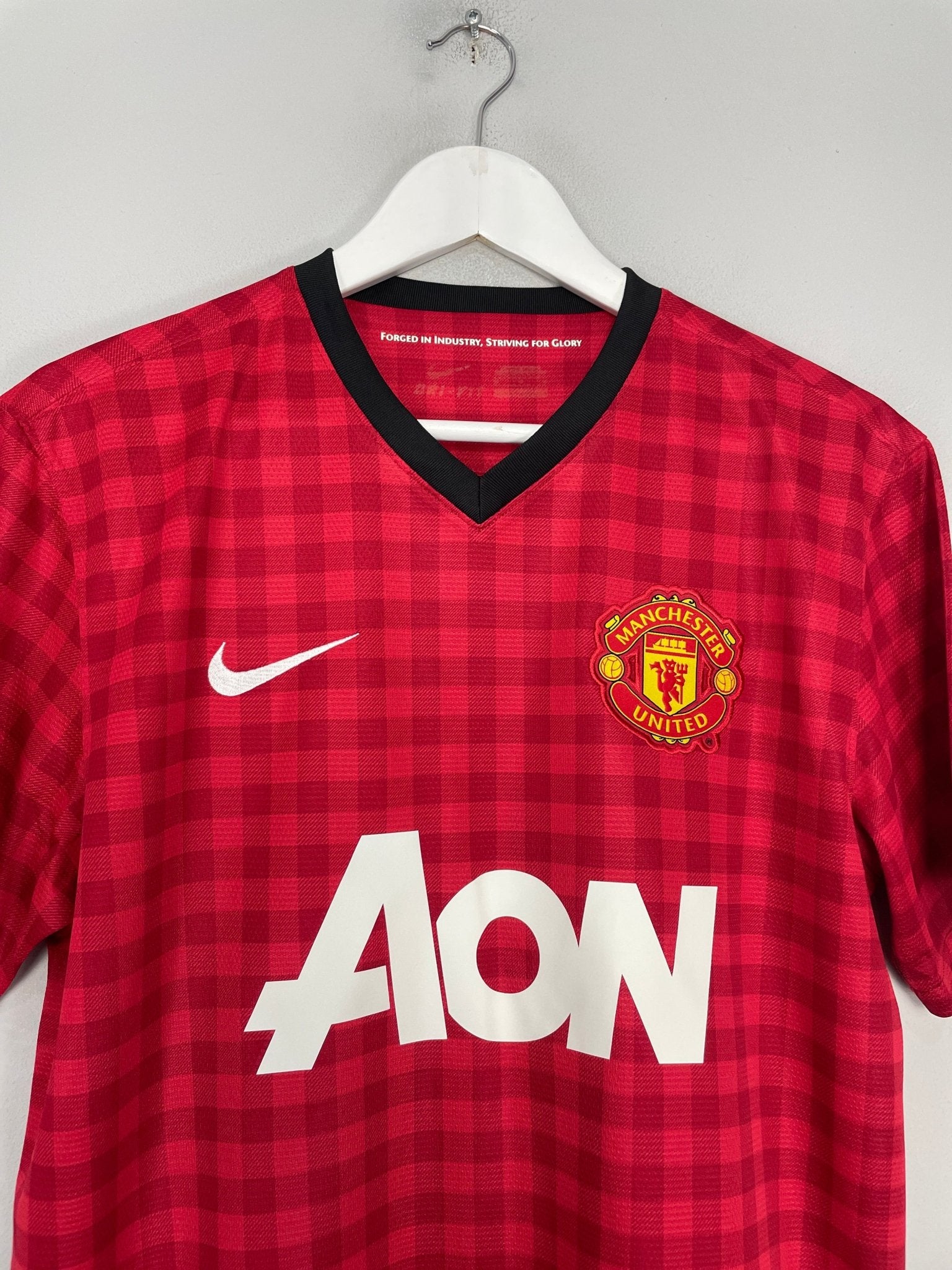 Shop 2012/13 MANCHESTER UNITED V.PERSIE #20 HOME SHIRT (M) NIKE, classic football shirts, vintage football shirts & retro soccer jerseys at Cult Kits