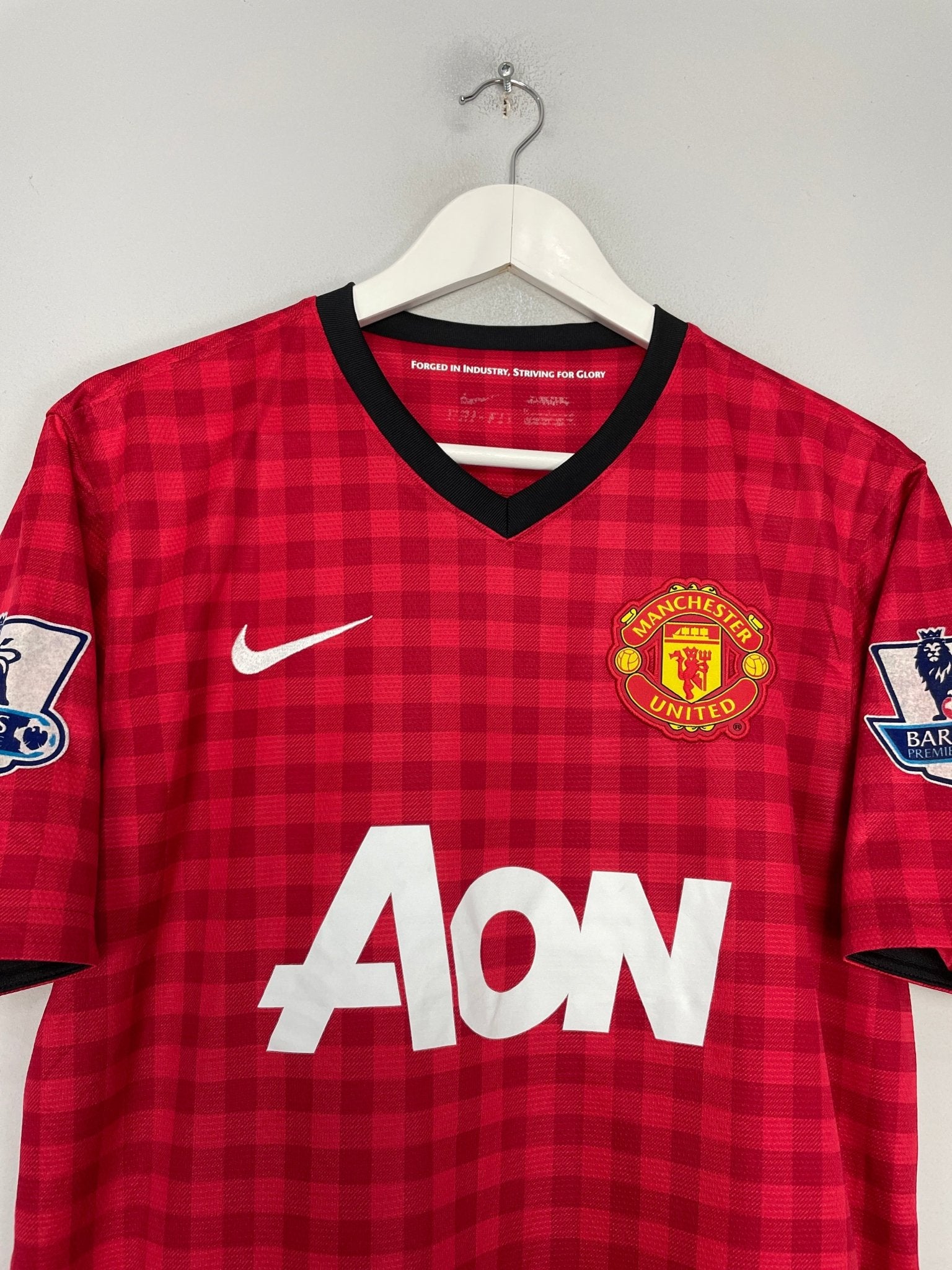 Shop 2012/13 MANCHESTER UNITED V.PERSIE #20 HOME SHIRT (M) NIKE, classic football shirts, vintage football shirts & retro soccer jerseys at Cult Kits