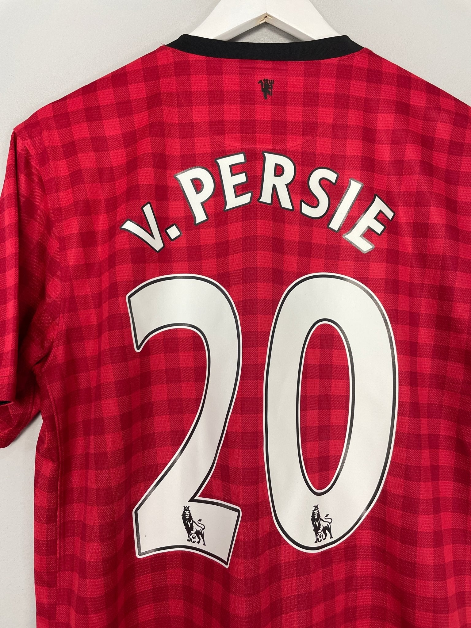 Shop 2012/13 MANCHESTER UNITED V.PERSIE #20 HOME SHIRT (M) NIKE, classic football shirts, vintage football shirts & retro soccer jerseys at Cult Kits