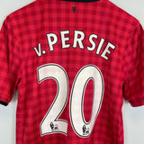 Shop 2012/13 MANCHESTER UNITED V.PERSIE #20 HOME SHIRT (S) NIKE, classic football shirts, vintage football shirts & retro soccer jerseys at Cult Kits