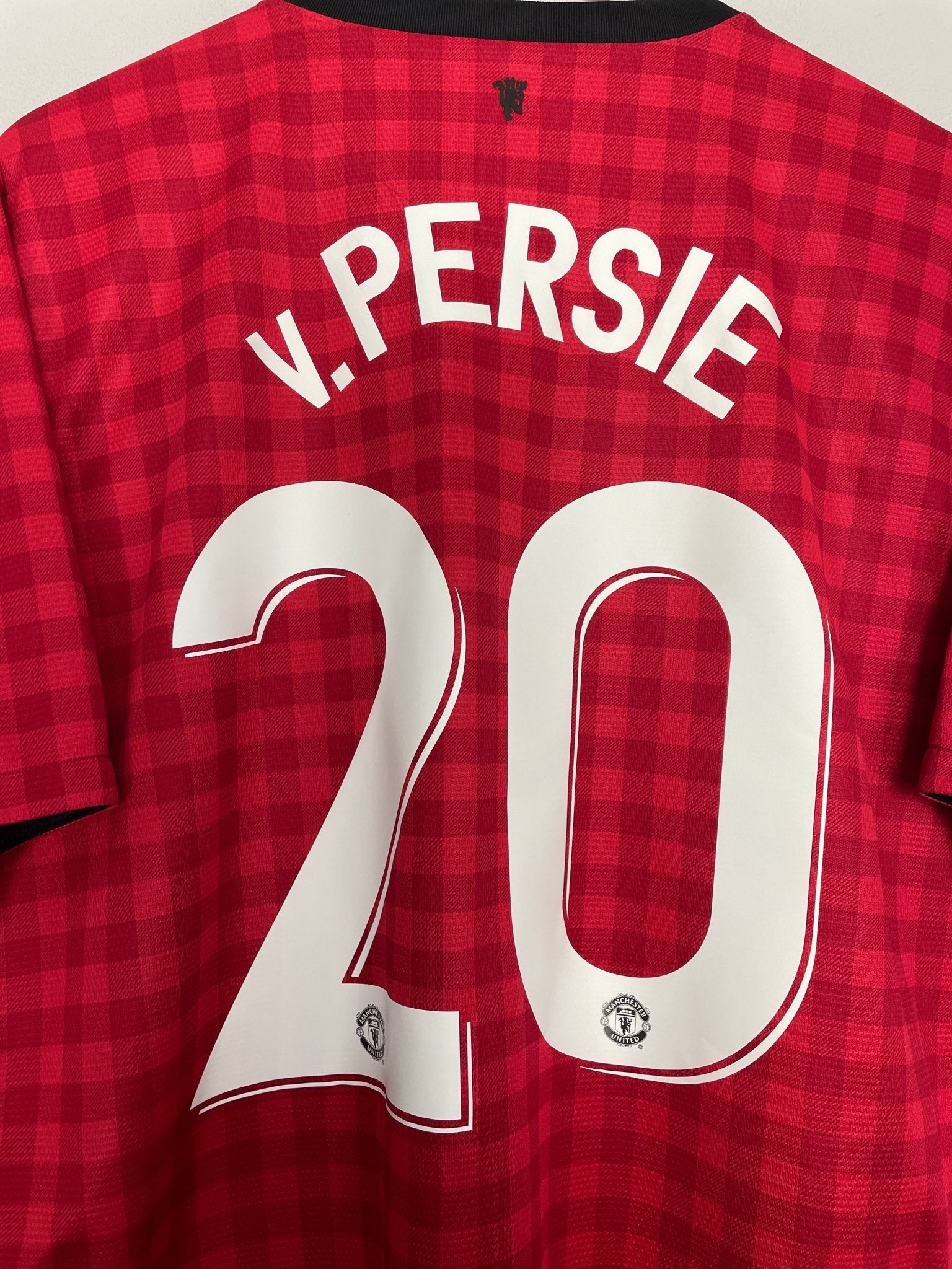 Shop 2012/13 MANCHESTER UNITED V.PERSIE #20 HOME SHIRT (XL) NIKE, classic football shirts, vintage football shirts & retro soccer jerseys at Cult Kits