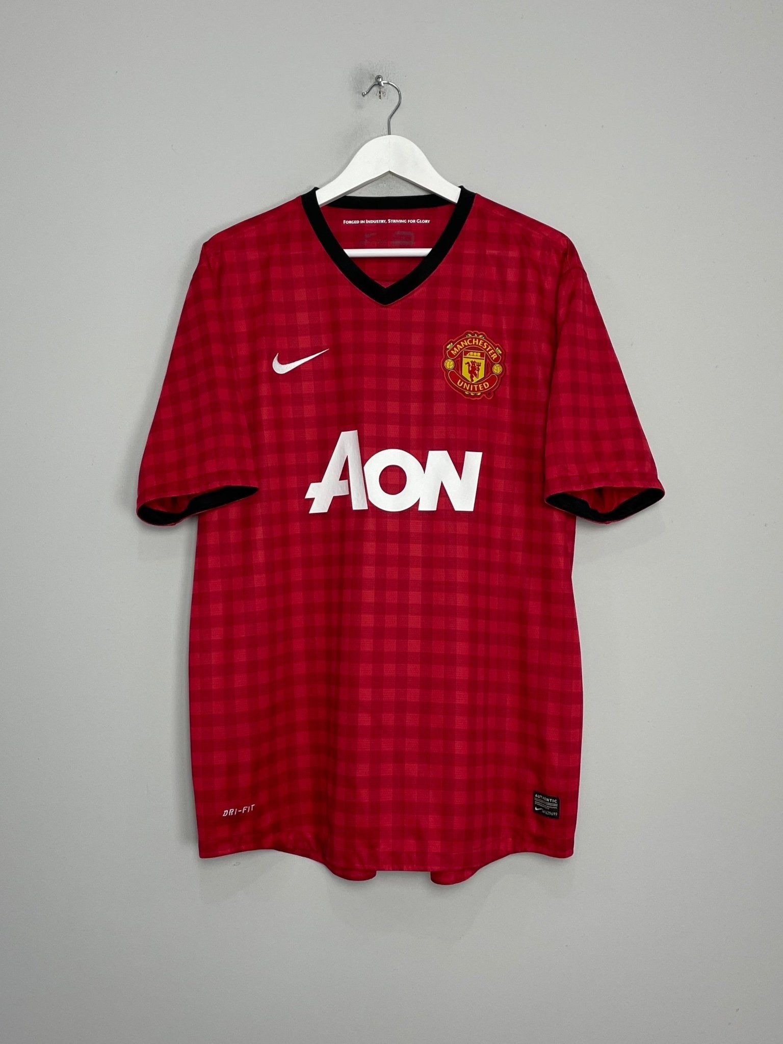Shop 2012/13 MANCHESTER UNITED V.PERSIE #20 HOME SHIRT (XL) NIKE, classic football shirts, vintage football shirts & retro soccer jerseys at Cult Kits