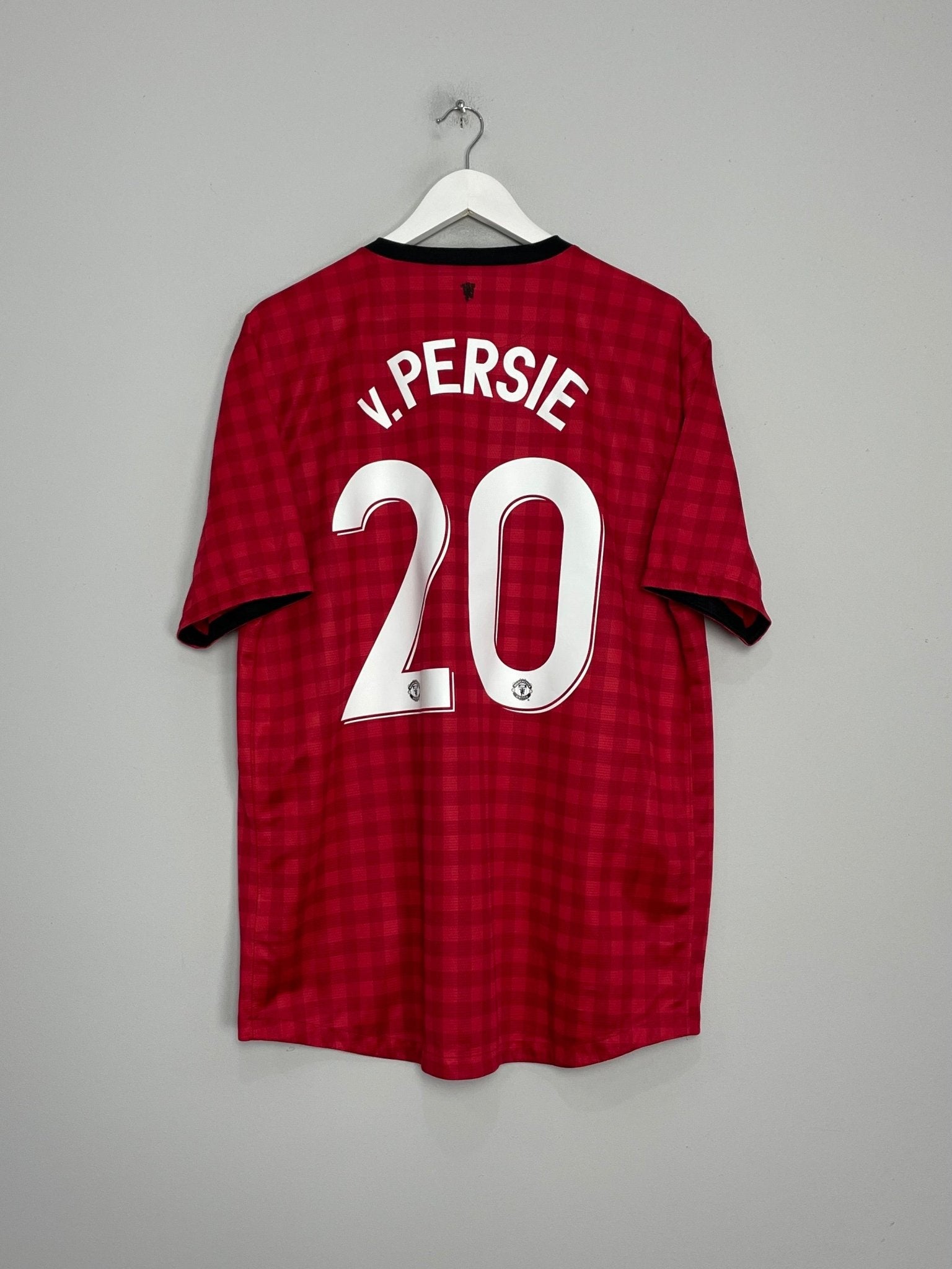 Shop 2012/13 MANCHESTER UNITED V.PERSIE #20 HOME SHIRT (XL) NIKE, classic football shirts, vintage football shirts & retro soccer jerseys at Cult Kits
