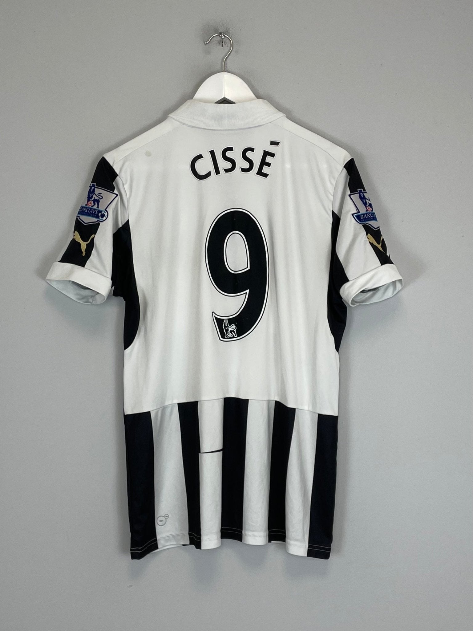 Shop 2012/13 NEWCASTLE UNITED CISSE #9 HOME SHIRT (M) PUMA, classic football shirts, vintage football shirts & retro soccer jerseys at Cult Kits