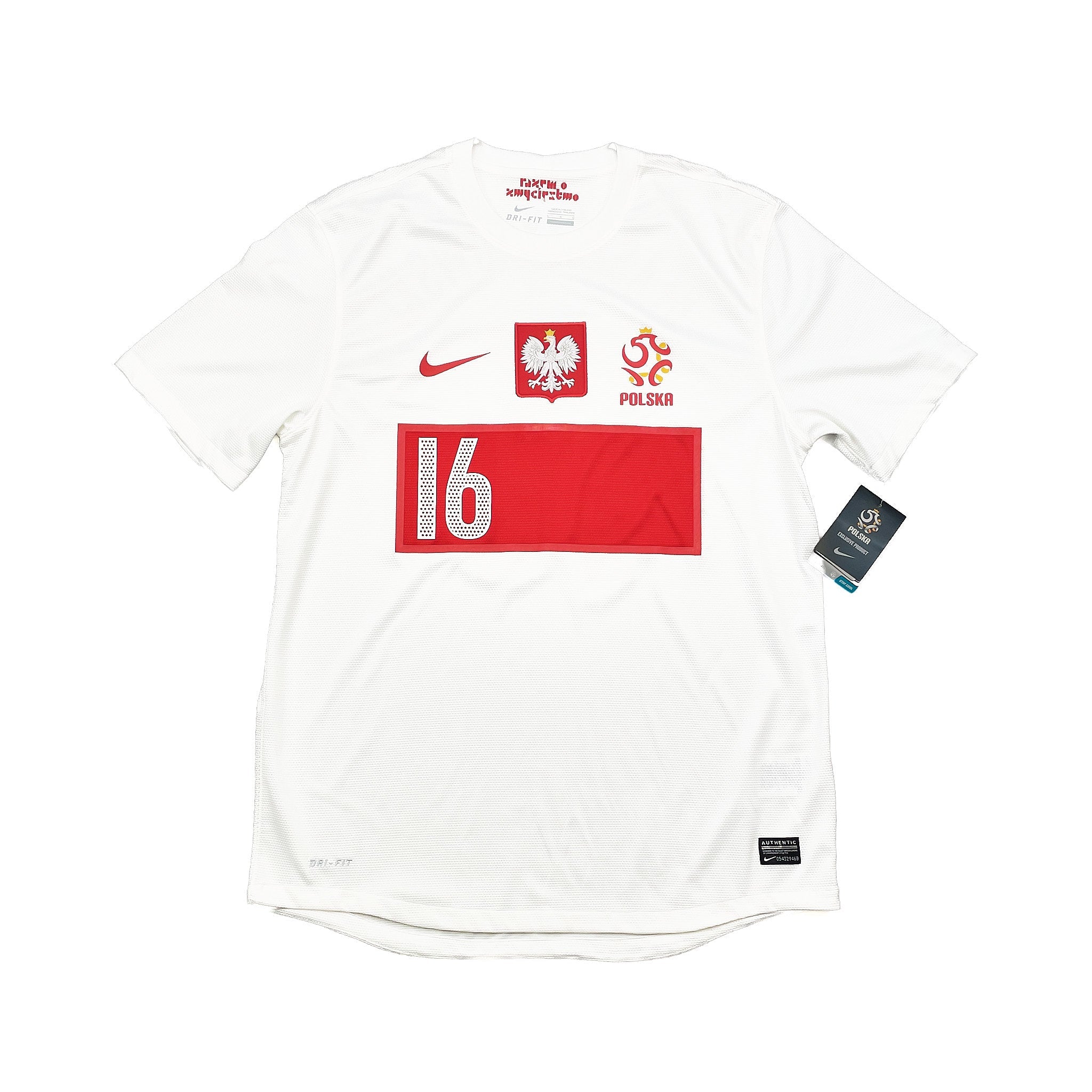 Buy 2012/13 Poland Blaszczykowski 16 *Bnwt* Home Shirt (M) Nike ~ Free worldwide shipping available ~ Authentic Vintage Football Shirts from Cult Kits