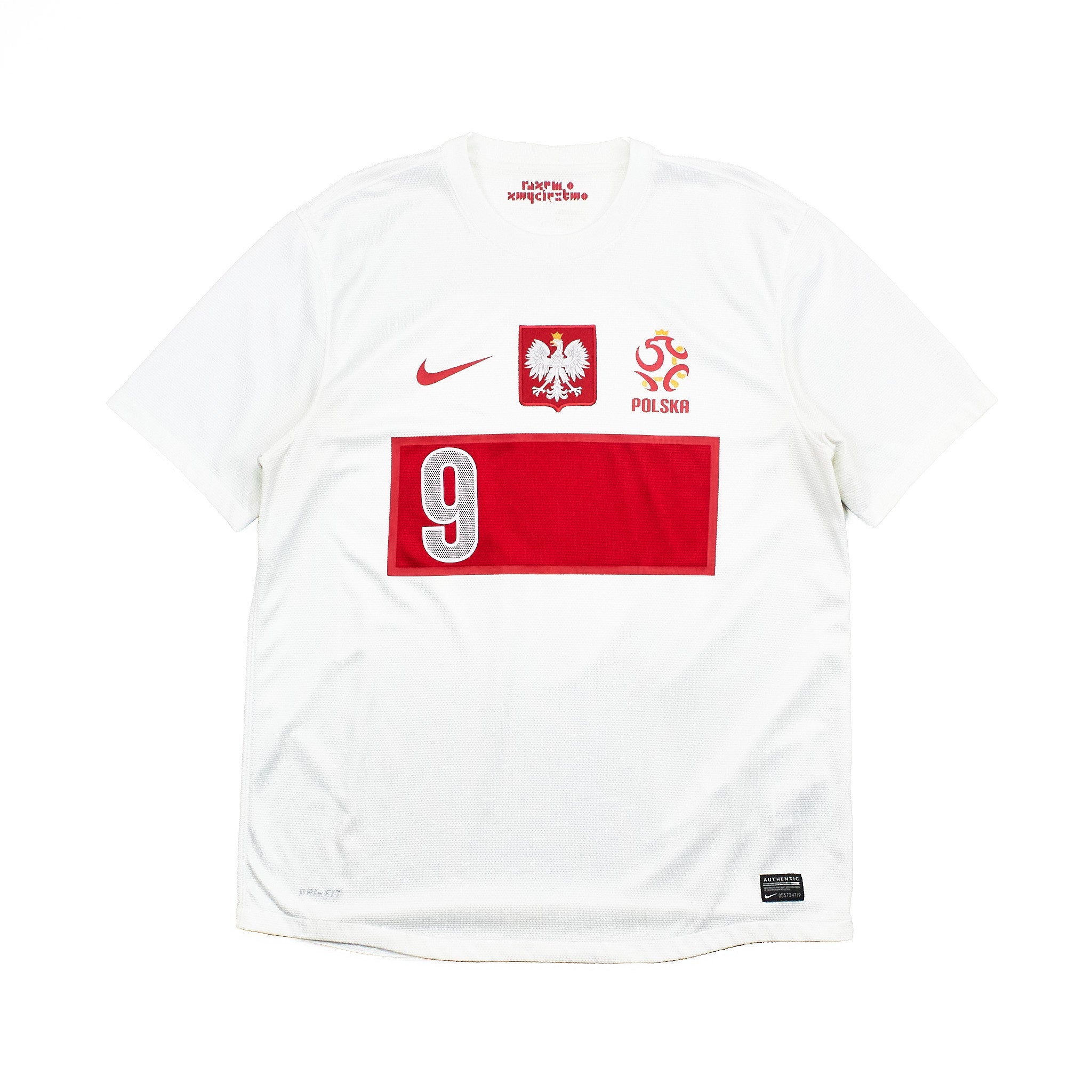 Buy 2012/13 Poland Lewandowski 9 Home Shirt (L) Nike ~ Free worldwide shipping ~ Authentic Vintage Football Shirts from Cult Kits