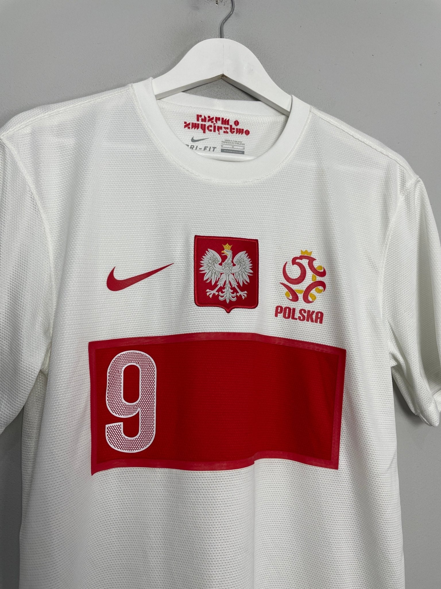 Shop 2012/13 POLAND LEWANDOWSKI #9 HOME SHIRT (M) NIKE, classic football shirts, vintage football shirts & retro soccer jerseys at Cult Kits