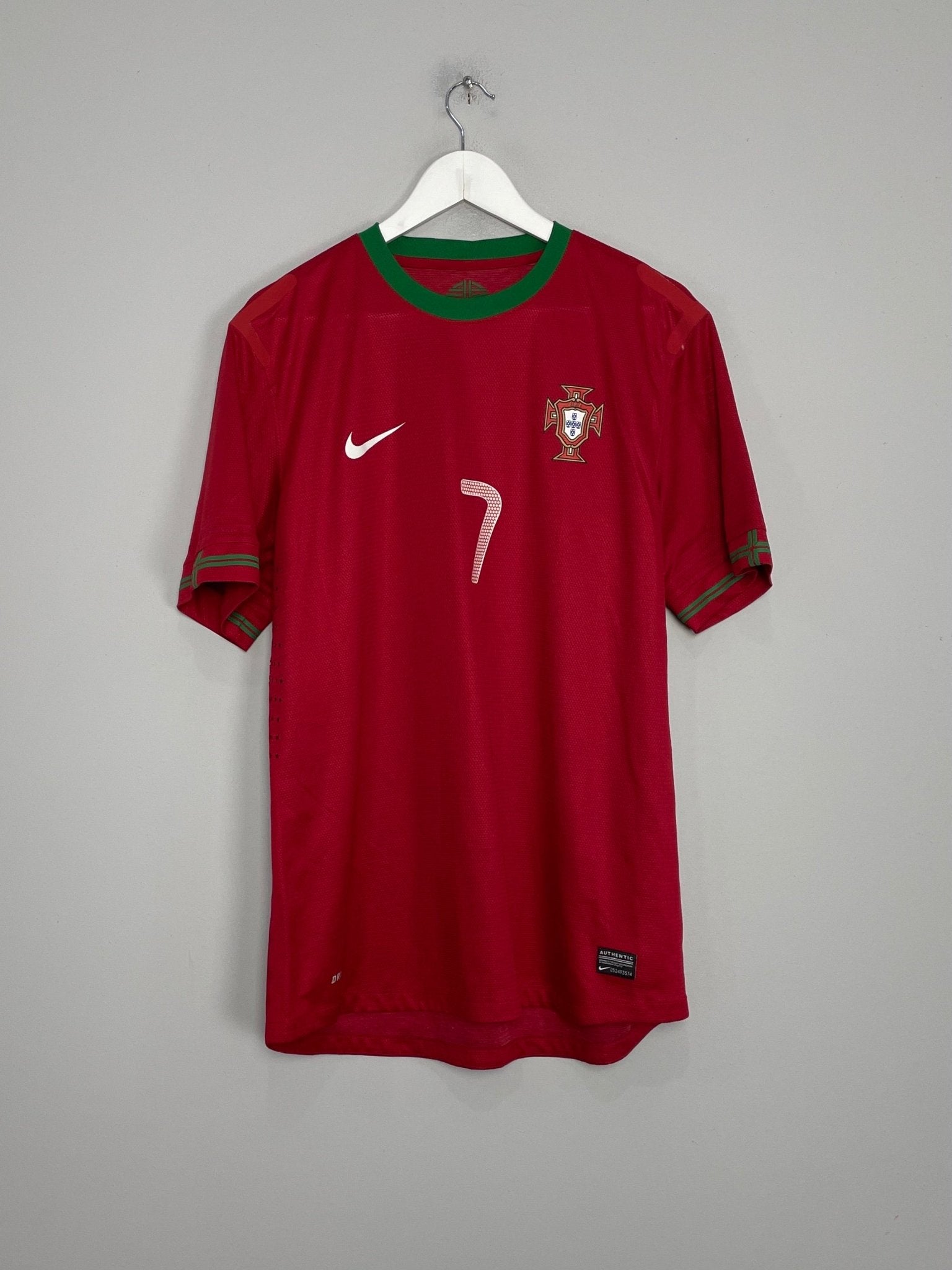 Shop 2012/13 PORTUGAL RONALDO #7 *AUTHENTIC* HOME SHIRT (XL) NIKE, classic football shirts, vintage football shirts & retro soccer jerseys at Cult Kits