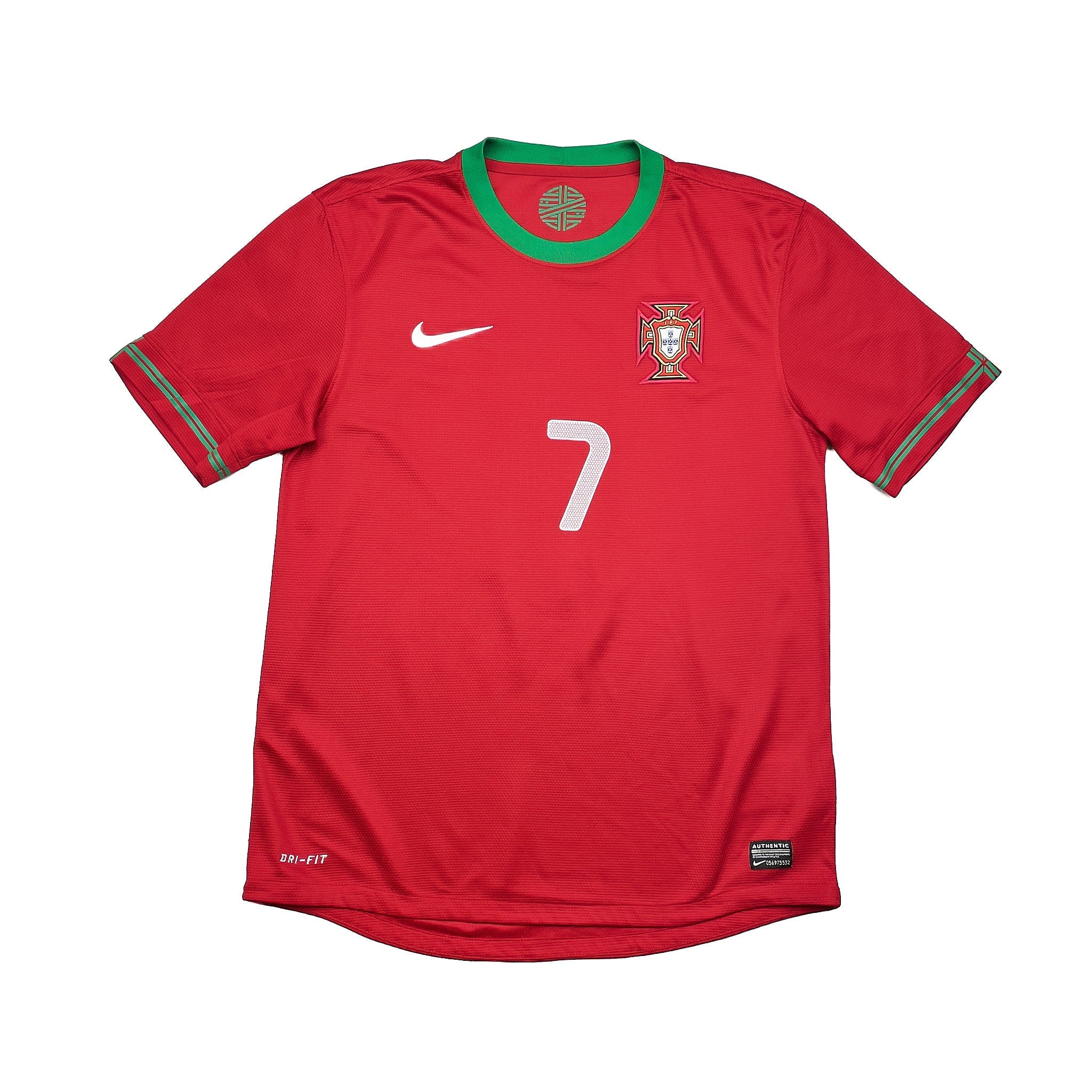 Buy 2012/13 Portugal Ronaldo 7 Home Shirt (M) Nike ~ Free worldwide shipping ~ Authentic Vintage Football Shirts from Cult Kits