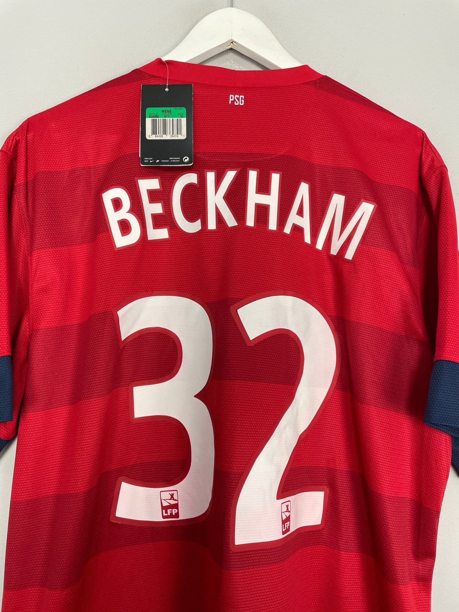 Shop 2012/13 PSG BECKHAM #23 *BNWT* AWAY SHIRT (XL) NIKE, classic football shirts, vintage football shirts & retro soccer jerseys at Cult Kits