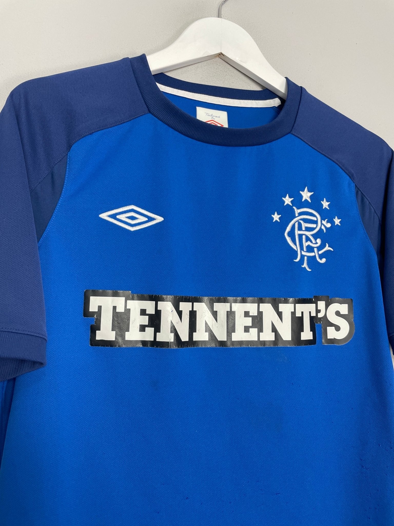 Shop 2012/13 RANGERS TRAINING SHIRT (M) UMBRO, classic football shirts, vintage football shirts & retro soccer jerseys at Cult Kits