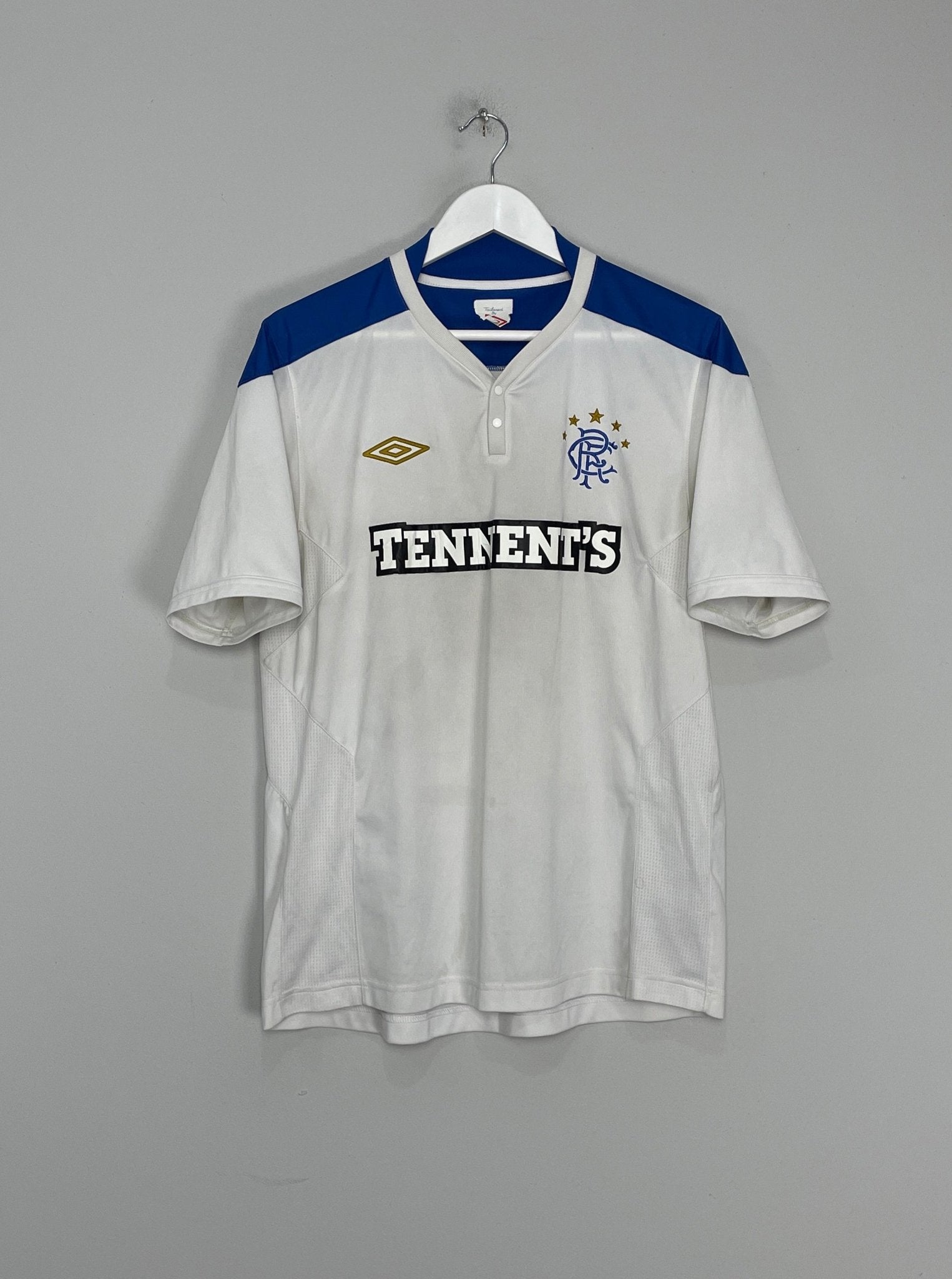 Shop 2012/13 RANGERS TRAINING SHIRT (M) UMBRO, classic football shirts, vintage football shirts & retro soccer jerseys at Cult Kits