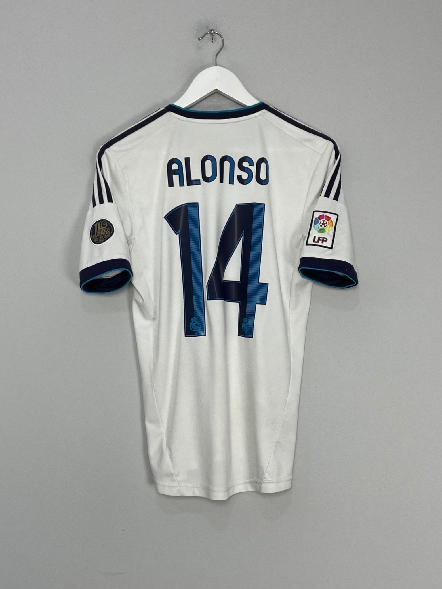 Shop 2012/13 REAL MADRID ALONSO #14 HOME SHIRT (S) ADIDAS, classic football shirts, vintage football shirts & retro soccer jerseys at Cult Kits