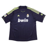 Buy 2012/13 Real Madrid Benzema 9 Away Shirt (XL) Adidas ~ Free worldwide shipping ~ Authentic Vintage Football Shirts from Cult Kits