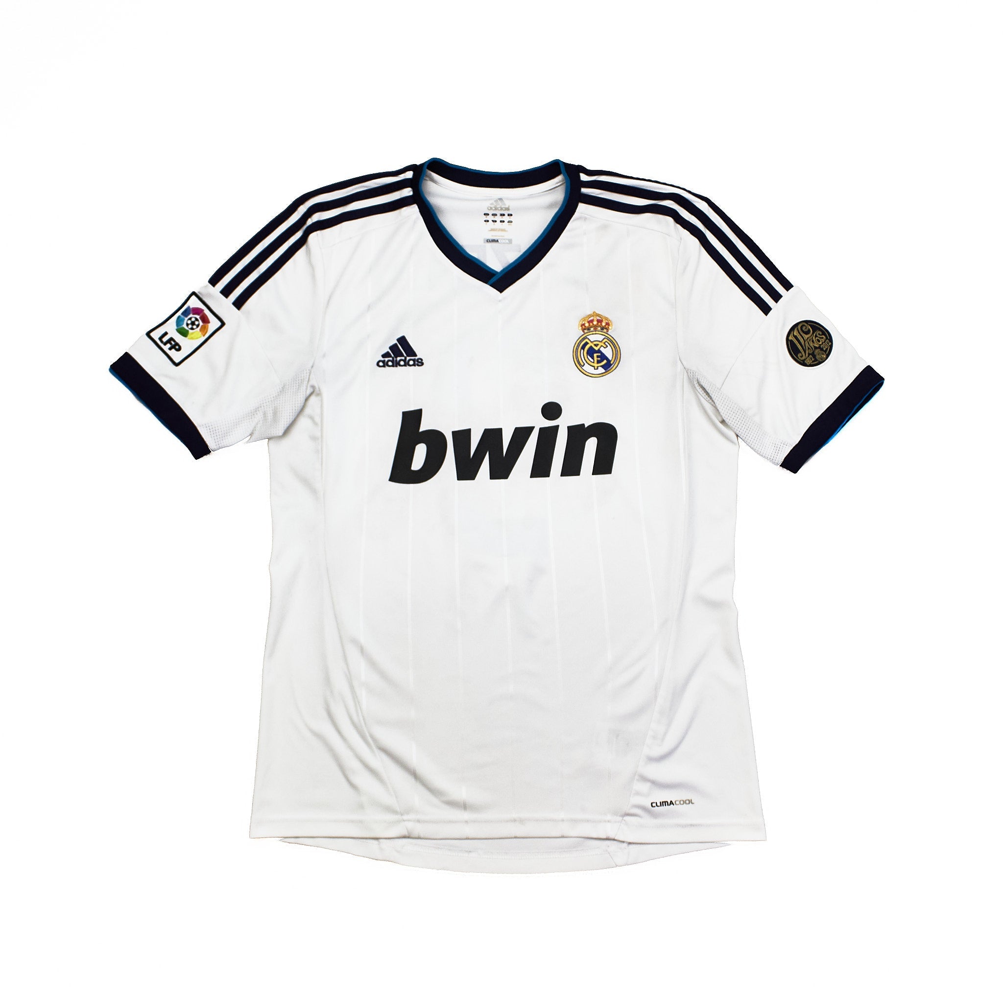 Buy 2012/13 Real Madrid Benzema 9 Home Shirt (M) Adidas ~ Free worldwide shipping ~ Authentic Vintage Football Shirts from Cult Kits