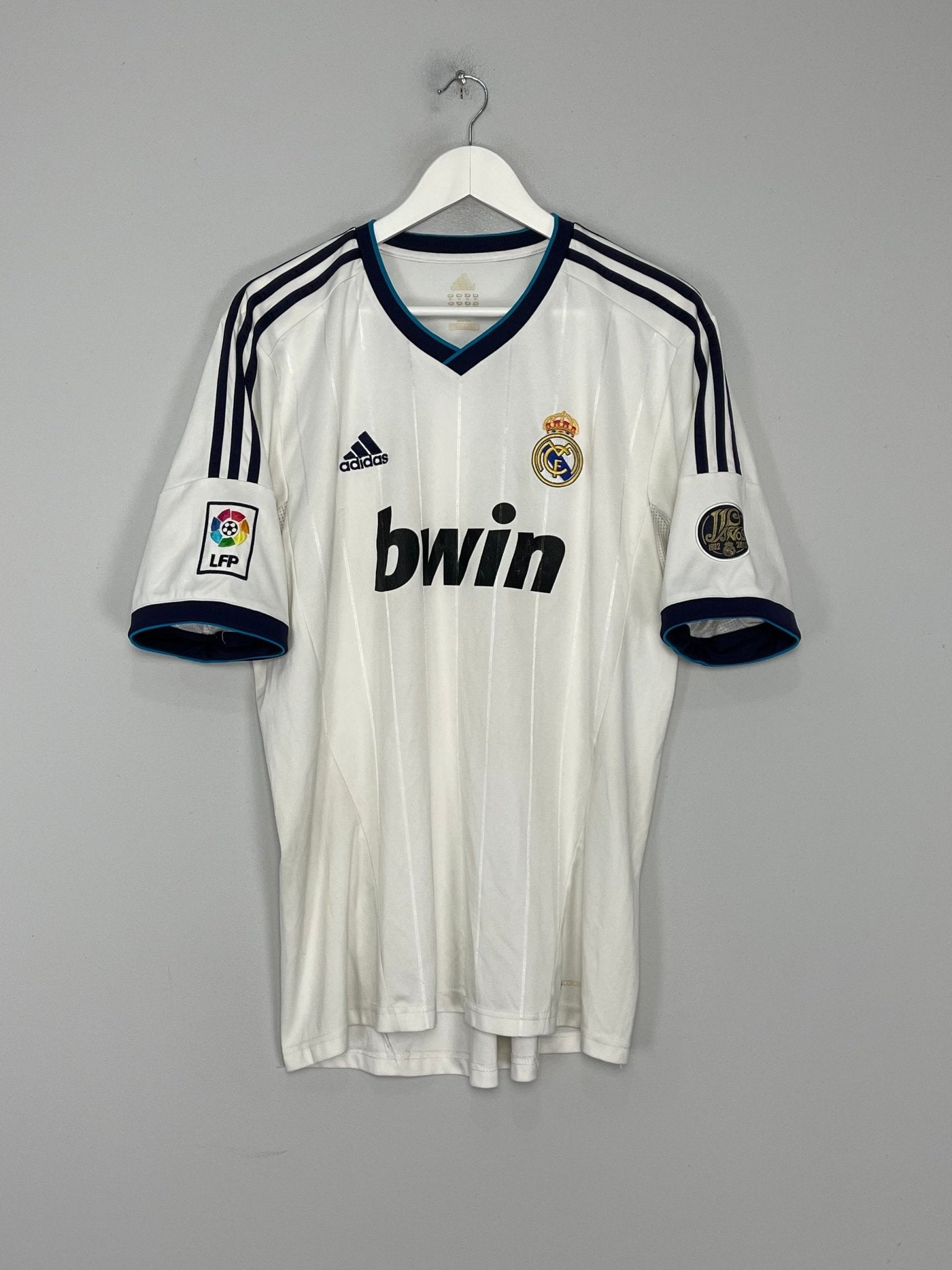 Shop 2012/13 REAL MADRID HOME SHIRT (XL) ADIDAS, classic football shirts, vintage football shirts & retro soccer jerseys at Cult Kits