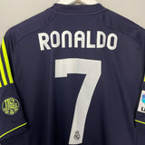 Shop 2012/13 REAL MADRID RONALDO #7 AWAY SHIRT (XL) ADIDAS, classic football shirts, vintage football shirts & retro soccer jerseys at Cult Kits