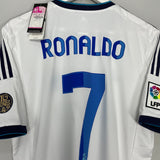 Shop 2012/13 REAL MADRID RONALDO #7 *BNWT* HOME SHIRT (L) ADIDAS, classic football shirts, vintage football shirts & retro soccer jerseys at Cult Kits