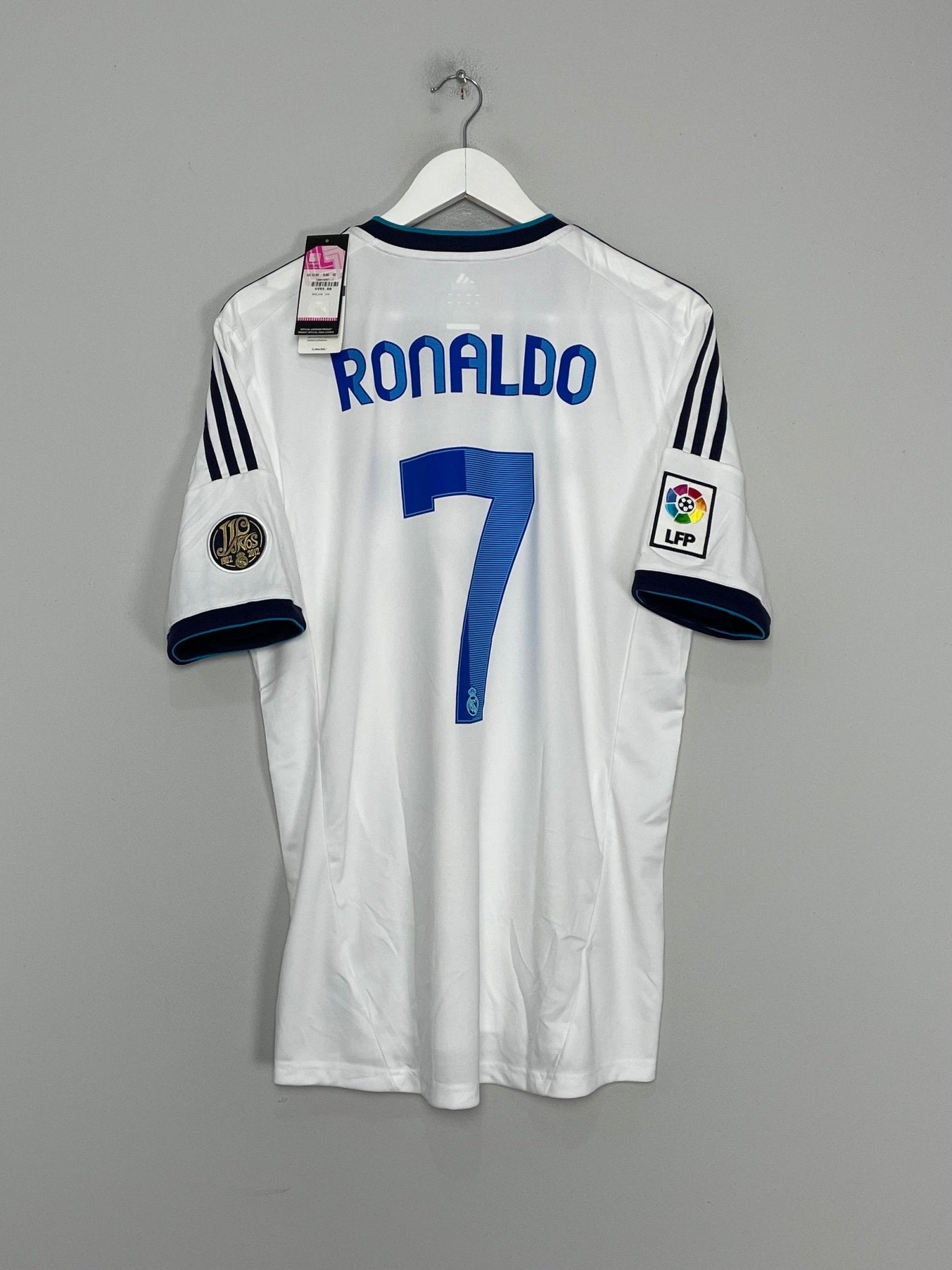 Shop 2012/13 REAL MADRID RONALDO #7 *BNWT* HOME SHIRT (L) ADIDAS, classic football shirts, vintage football shirts & retro soccer jerseys at Cult Kits