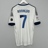 Shop 2012/13 REAL MADRID RONALDO #7 HOME SHIRT (L) ADIDAS, classic football shirts, vintage football shirts & retro soccer jerseys at Cult Kits