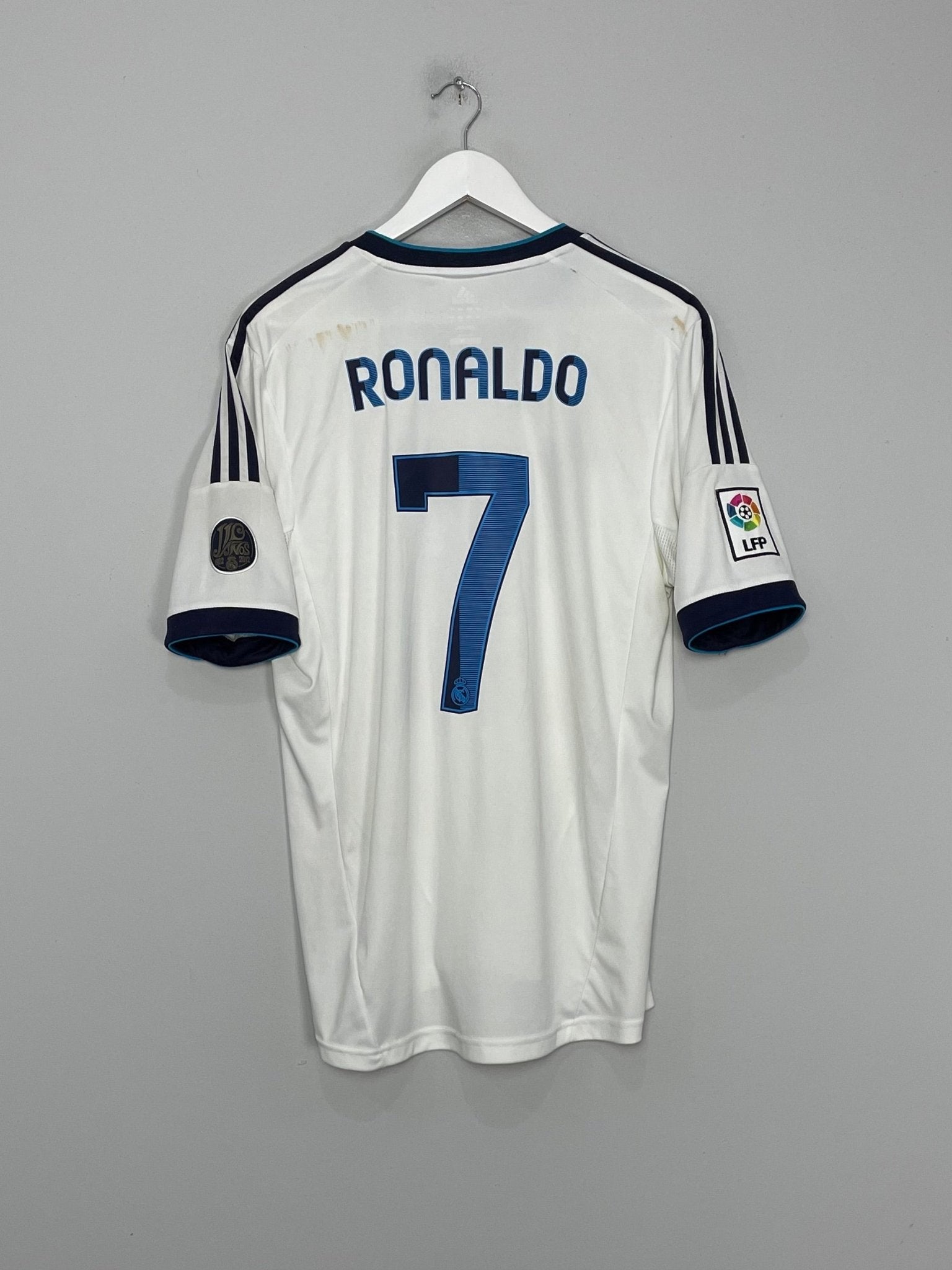 Shop 2012/13 REAL MADRID RONALDO #7 HOME SHIRT (L) ADIDAS, classic football shirts, vintage football shirts & retro soccer jerseys at Cult Kits