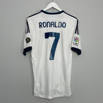 Shop 2012/13 REAL MADRID RONALDO #7 HOME SHIRT (M) ADIDAS, classic football shirts, vintage football shirts & retro soccer jerseys at Cult Kits