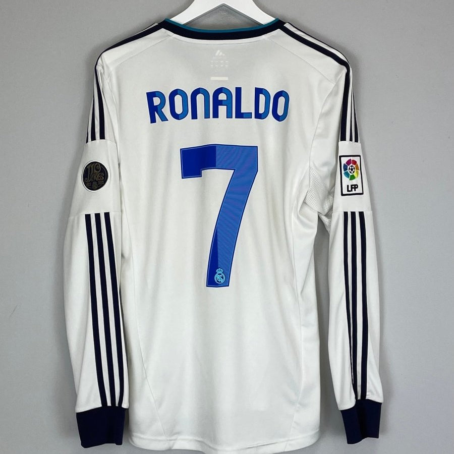2012/13 REAL MADRID RONALDO 7 L/S HOME SHIRT (M) ADIDAS - Cult Kits - Medium - Buy Vintage Football Shirts, Authentic Retro Football Shirts For Sale, Classic Football Shirts & Soccer Jersey