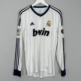 Shop 2012/13 REAL MADRID RONALDO #7 L/S HOME SHIRT (M) ADIDAS, classic football shirts, vintage football shirts & retro soccer jerseys at Cult Kits