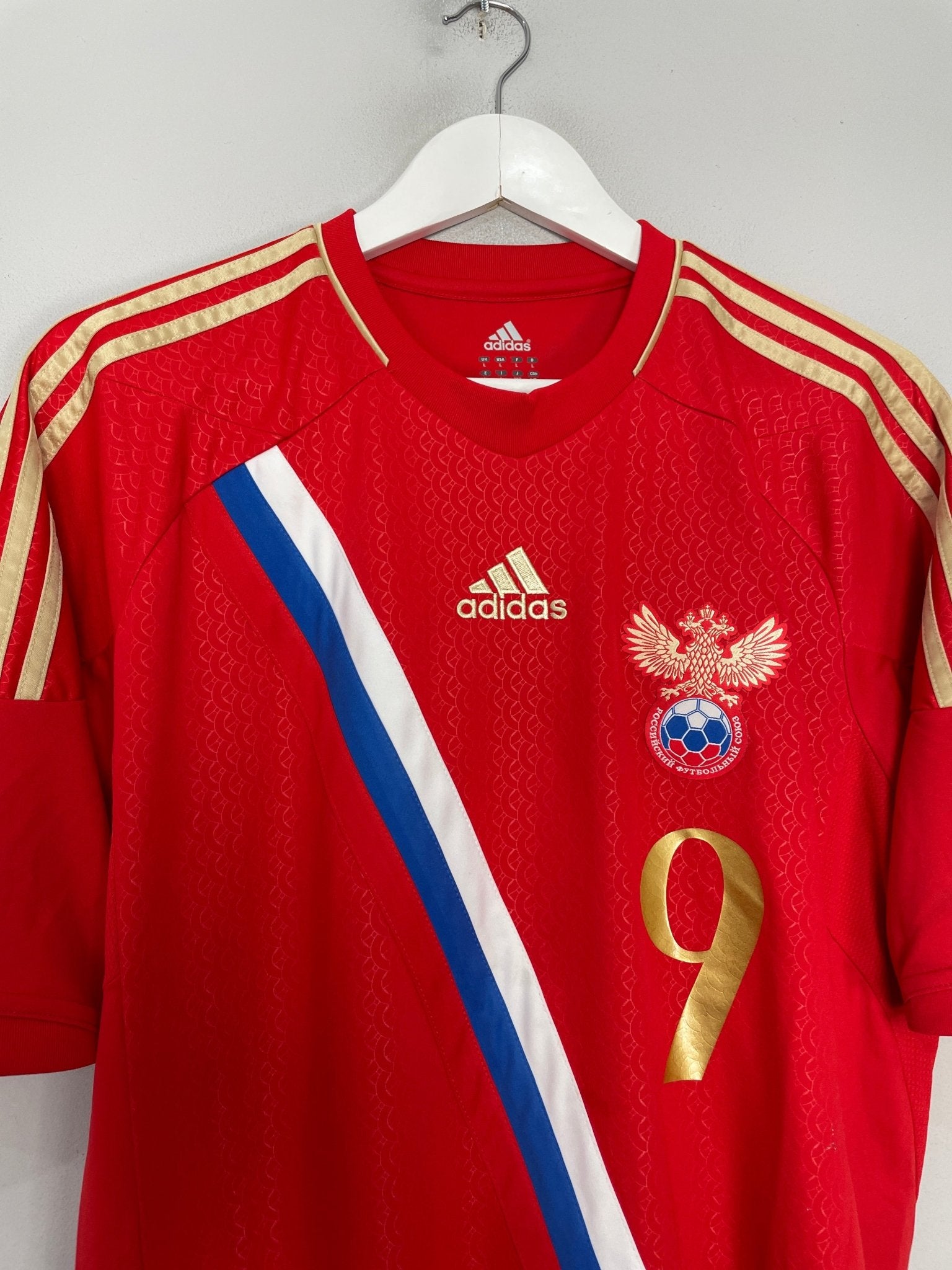 Shop 2012/13 RUSSIA PAVLYUCHENKO #9 HOME SHIRT (L) ADIDAS, classic football shirts, vintage football shirts & retro soccer jerseys at Cult Kits