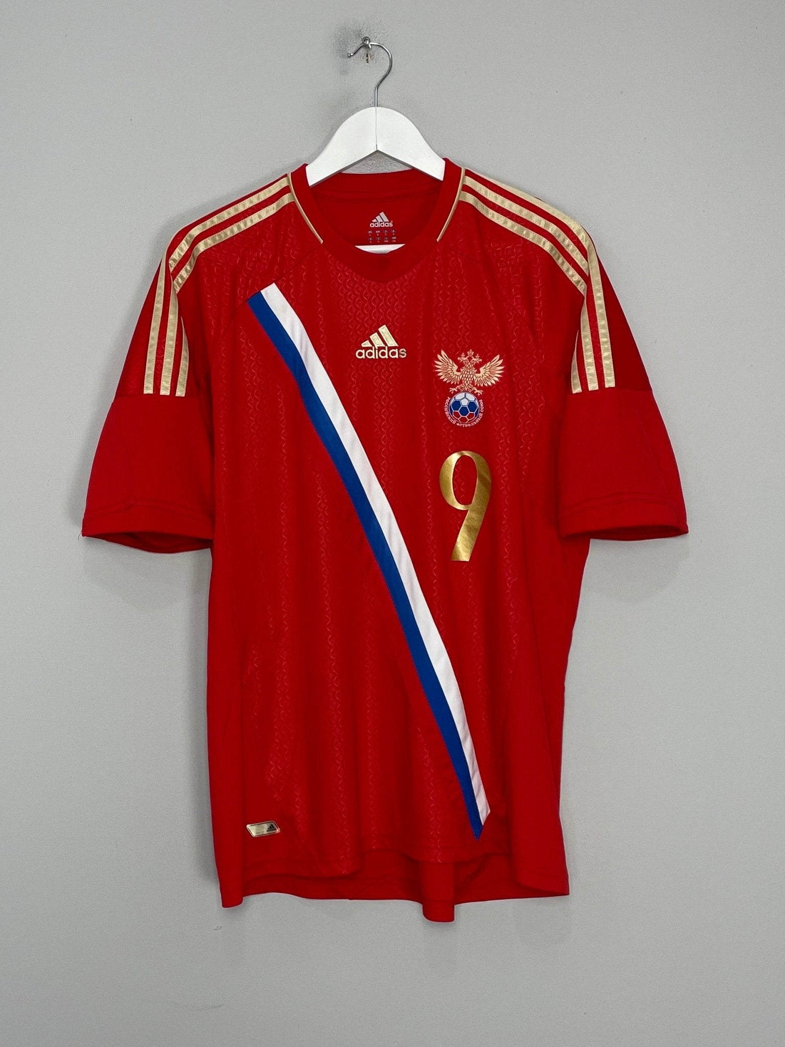 Shop 2012/13 RUSSIA PAVLYUCHENKO #9 HOME SHIRT (L) ADIDAS, classic football shirts, vintage football shirts & retro soccer jerseys at Cult Kits