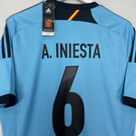 Shop 2012/13 SPAIN A.INIESTA #6 *BNWT* AWAY SHIRT (L) ADIDAS, classic football shirts, vintage football shirts & retro soccer jerseys at Cult Kits