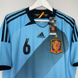 Shop 2012/13 SPAIN A.INIESTA #6 *BNWT* AWAY SHIRT (L) ADIDAS, classic football shirts, vintage football shirts & retro soccer jerseys at Cult Kits
