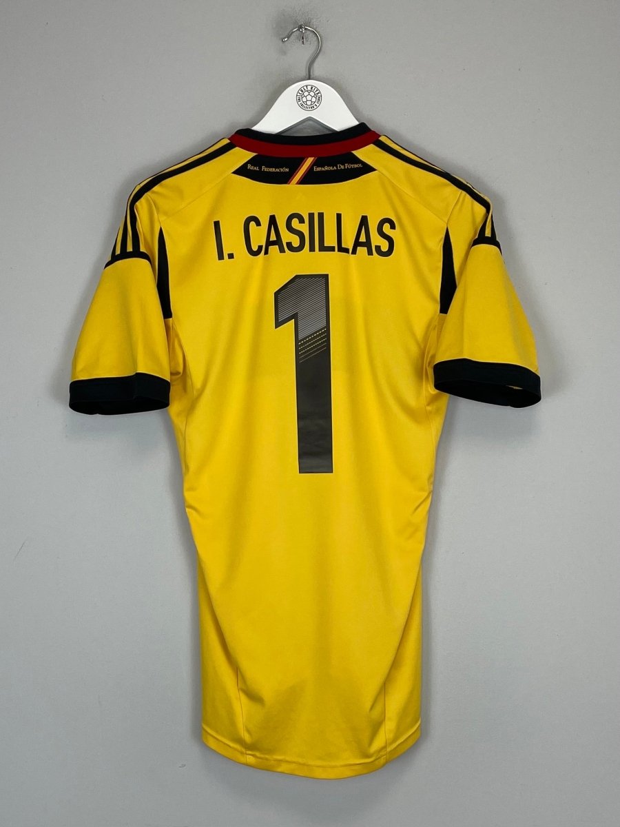 2012/13 SPAIN CASILLAS 1 GK SHIRT (S) ADIDAS - Cult Kits - Small - Buy Vintage Football Shirts, Authentic Retro Football Shirts For Sale, Classic Football Shirts & Soccer Jersey