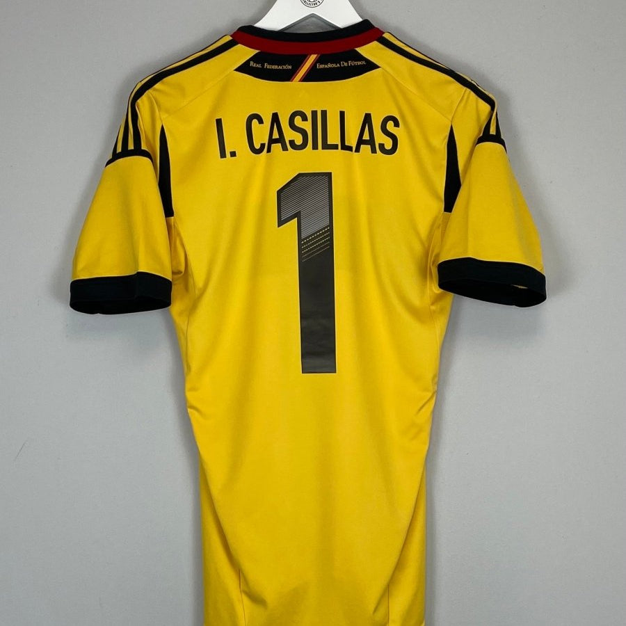 2012/13 SPAIN CASILLAS 1 GK SHIRT (S) ADIDAS - Cult Kits - Small - Buy Vintage Football Shirts, Authentic Retro Football Shirts For Sale, Classic Football Shirts & Soccer Jersey