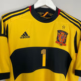 Shop 2012/13 SPAIN CASILLAS #1 GK SHIRT (XL) ADIDAS, classic football shirts, vintage football shirts & retro soccer jerseys at Cult Kits