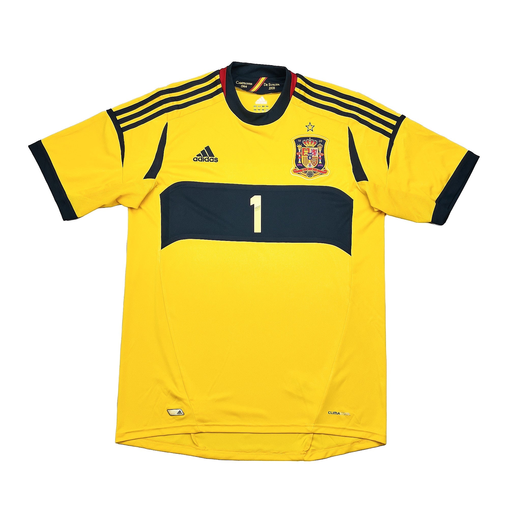 Buy 2012/13 Spain I.Casillas 1 GK Shirt (L) Adidas ~ Free worldwide shipping ~ Authentic Vintage Football Shirts from Cult Kits