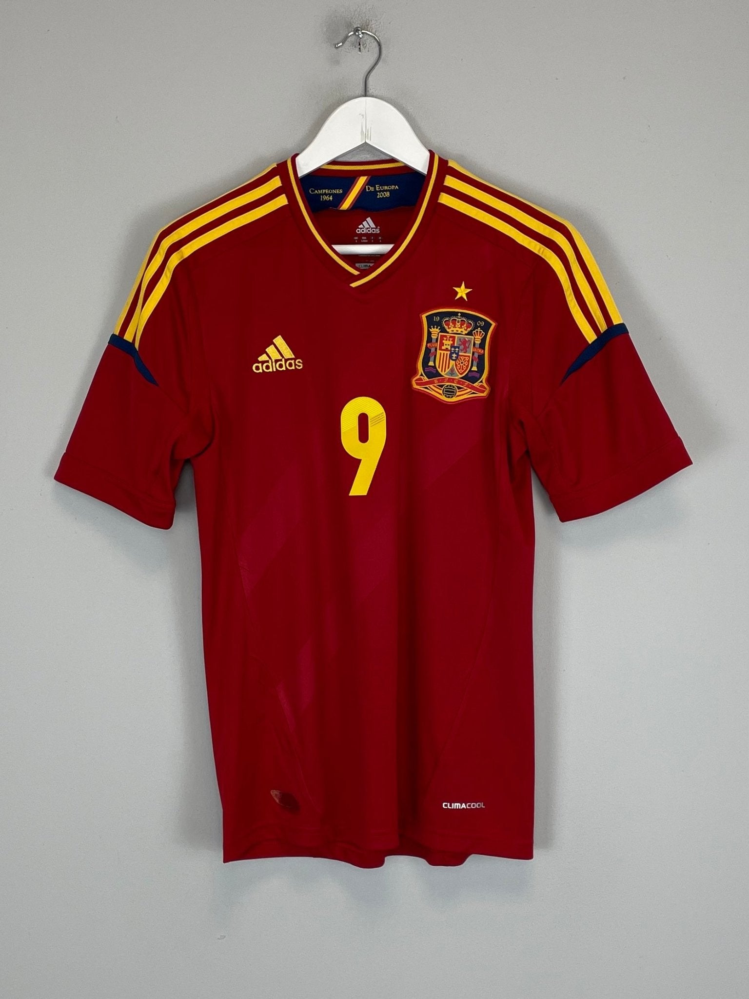 Shop 2012/13 SPAIN TORRES #9 HOME SHIRT (S) ADIDAS, classic football shirts, vintage football shirts & retro soccer jerseys at Cult Kits