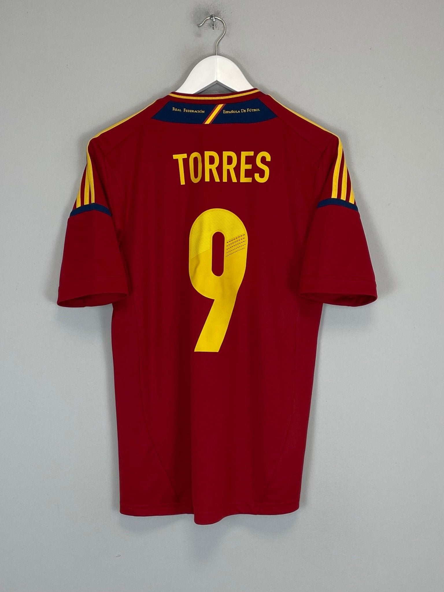 Shop 2012/13 SPAIN TORRES #9 HOME SHIRT (S) ADIDAS, classic football shirts, vintage football shirts & retro soccer jerseys at Cult Kits