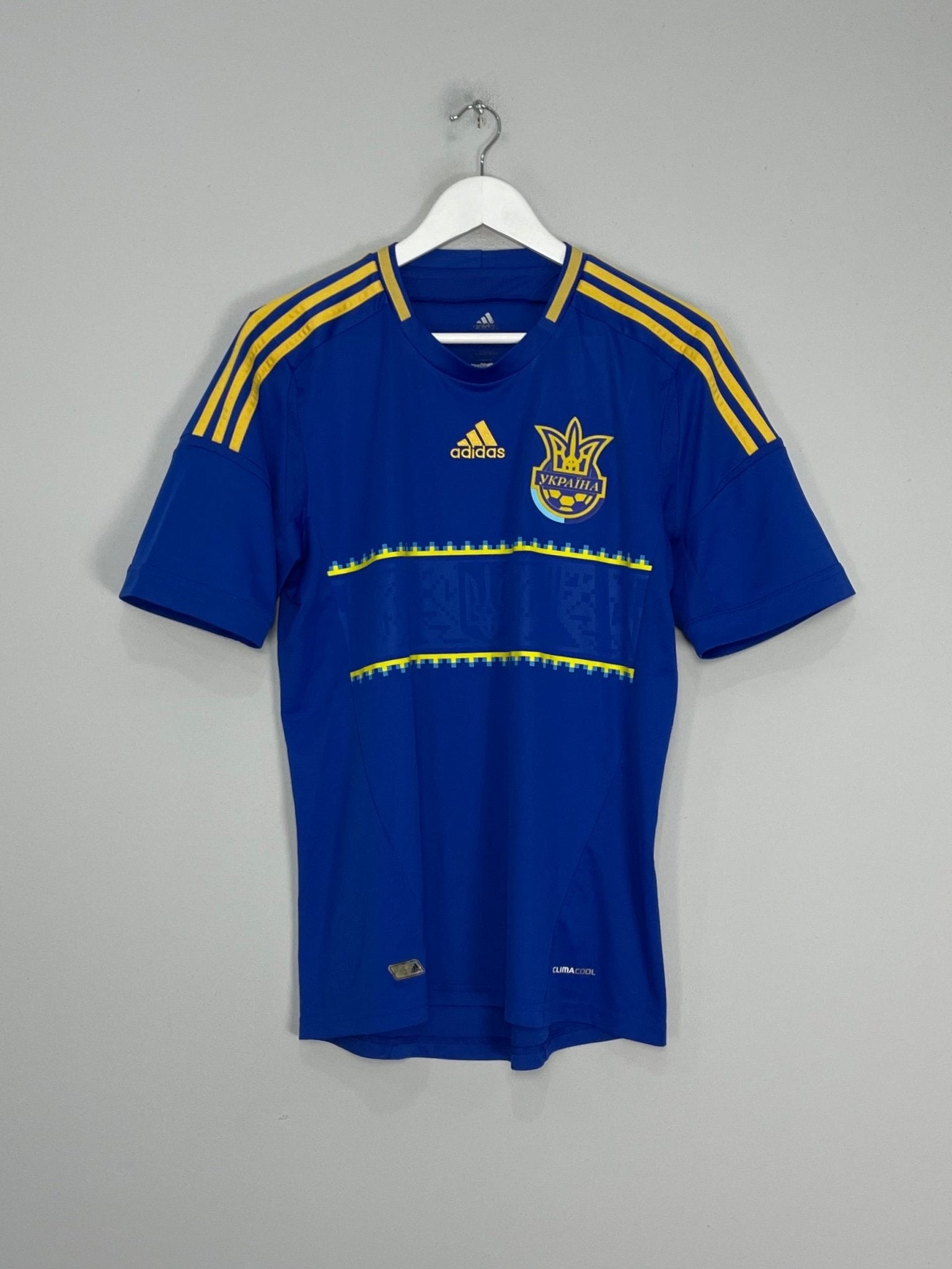 Shop 2012/13 UKRAINE AWAY SHIRT (M) ADIDAS, classic football shirts, vintage football shirts & retro soccer jerseys at Cult Kits