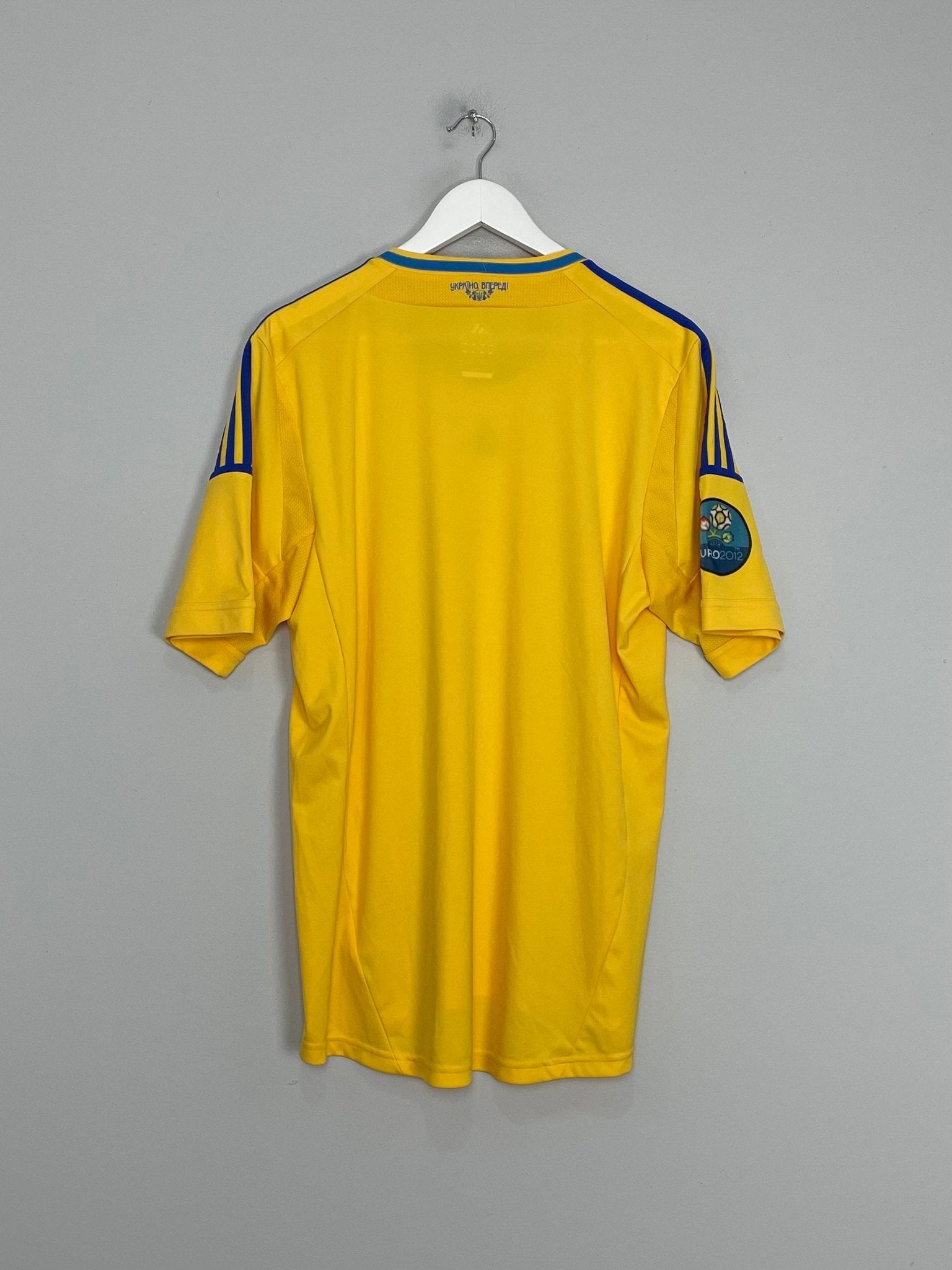 Shop 2012/13 UKRAINE HOME SHIRT (L) ADIDAS, classic football shirts, vintage football shirts & retro soccer jerseys at Cult Kits